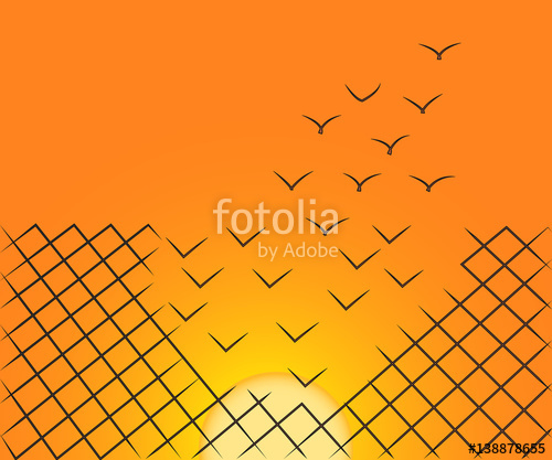500x417 Sunset Escape Vector Stock Image And Royalty Free Vector