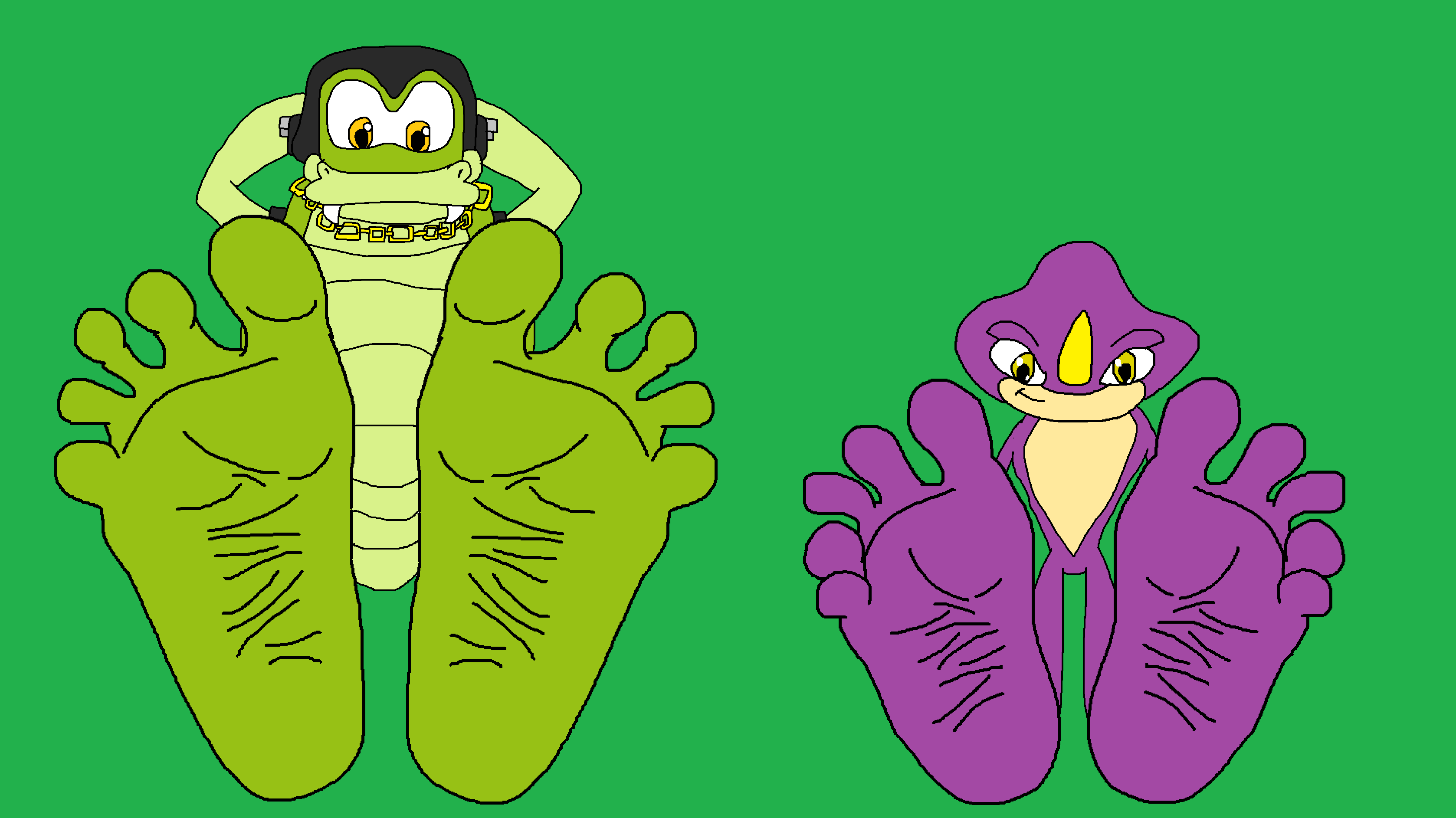 3356x1886 Vector And Espio's Toes Spreading