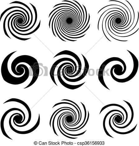 447x470 Remolinos, Conjunto, Espiral Remolinos, Vector, Conjunto, Espiral