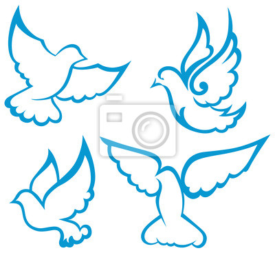 400x367 Vector Paloma Fotomural Fotomurales Santo