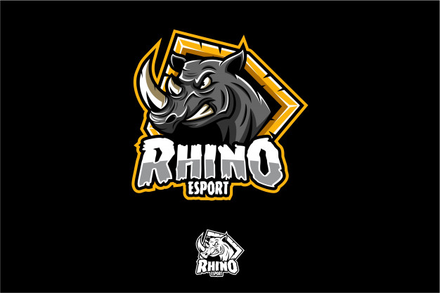 626x417 Rhino Esport Logo Vector Premium Download