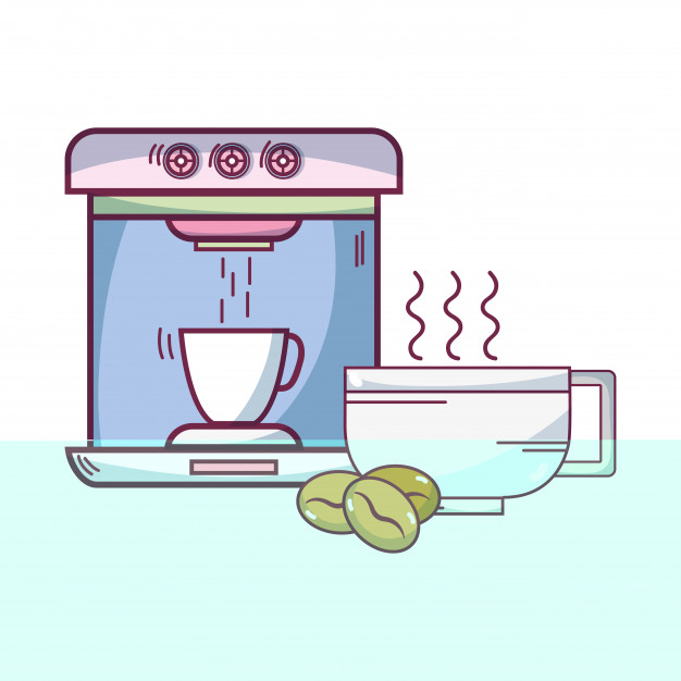 626x626 Espresso Coffee Machine Vector Premium Download