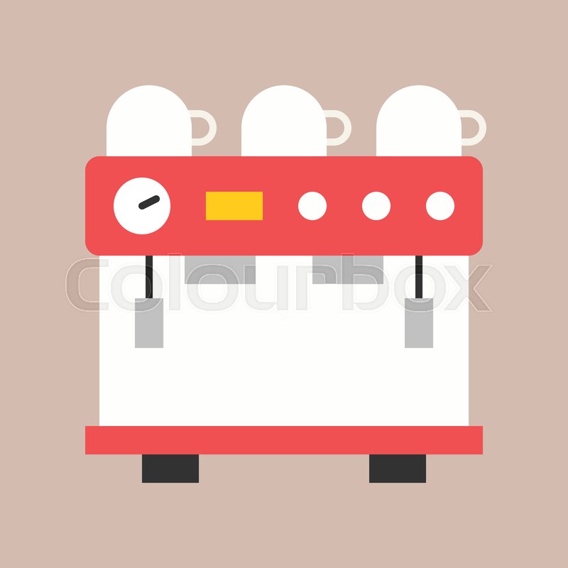 800x800 Espresso Machine Vector, Coffee Stock Vector Colourbox