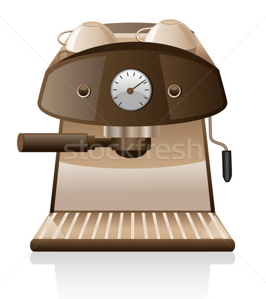 535x600 Espresso Machine Vector Illustration Nataliya Kalabina