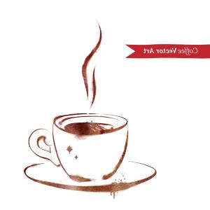 300x300 Photostock Vector Coffee Espresso Cup Line Art Illustration Line