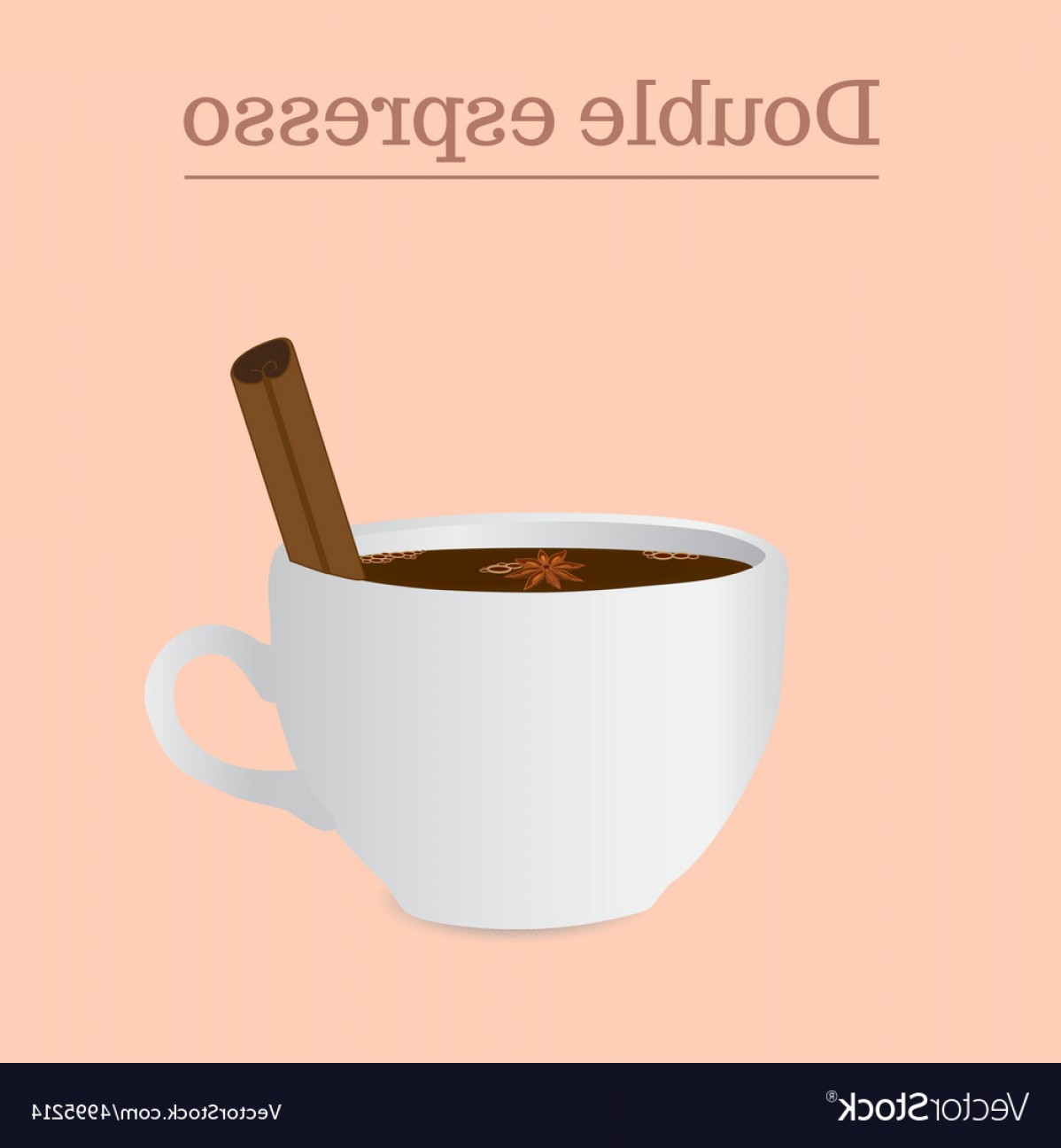 1198x1296 Cup Of Double Espresso Or Americano With Spices Vector Soidergi