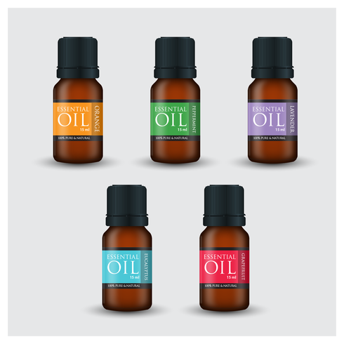 Photorealistic Style Essential Oil Bottles 490x490 Photorealistic Style Essential Oil Bottles