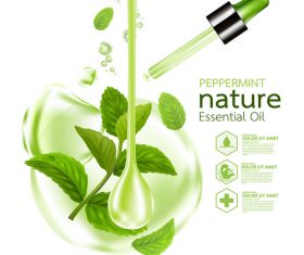 280x235 Peppermint Essential Oil Vector Background Free Download