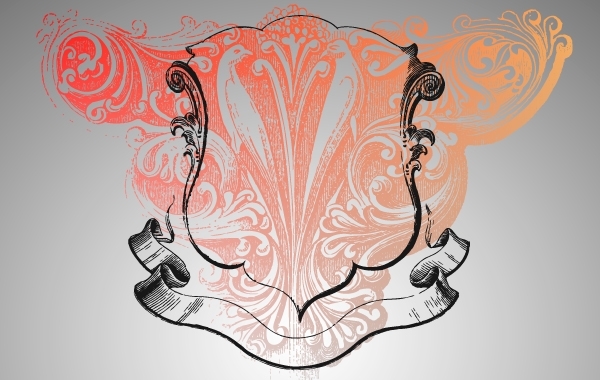 600x380 Free Vectors Royal Crest With Etching Vector Enigma Design