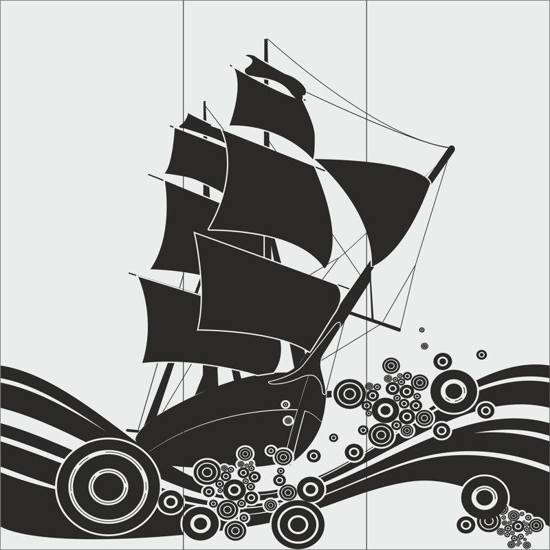 800x800 Ship Glass Etching Sandblasting Patterns Free Vector Free