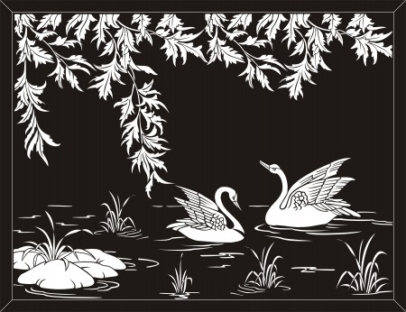 450x346 Glass Etching Pattern Royalty Free Vector Graphics