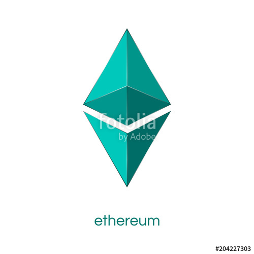 500x500 Ethereum Cryptocurrency Crystal Icon Blockchain Platform Logo