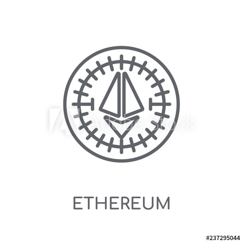 500x500 Ethereum Linear Icon Modern Outline Ethereum Logo Concept
