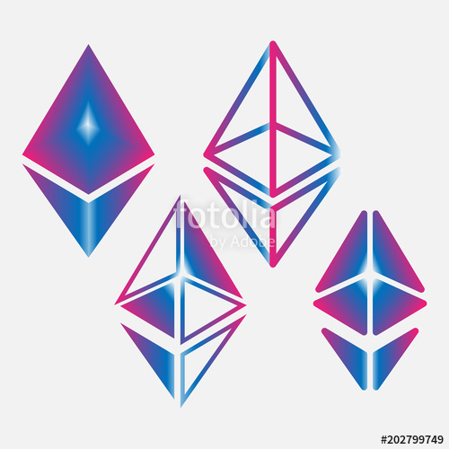 500x500 Gradient Ethereum Logo Vector Stock Image And Royalty Free