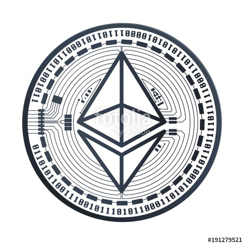 500x500 Ethereum Vector Coin Stock Image And Royalty Free Vector