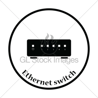325x325 Ethernet Switch Icon Vector Illustration Gl Stock Images