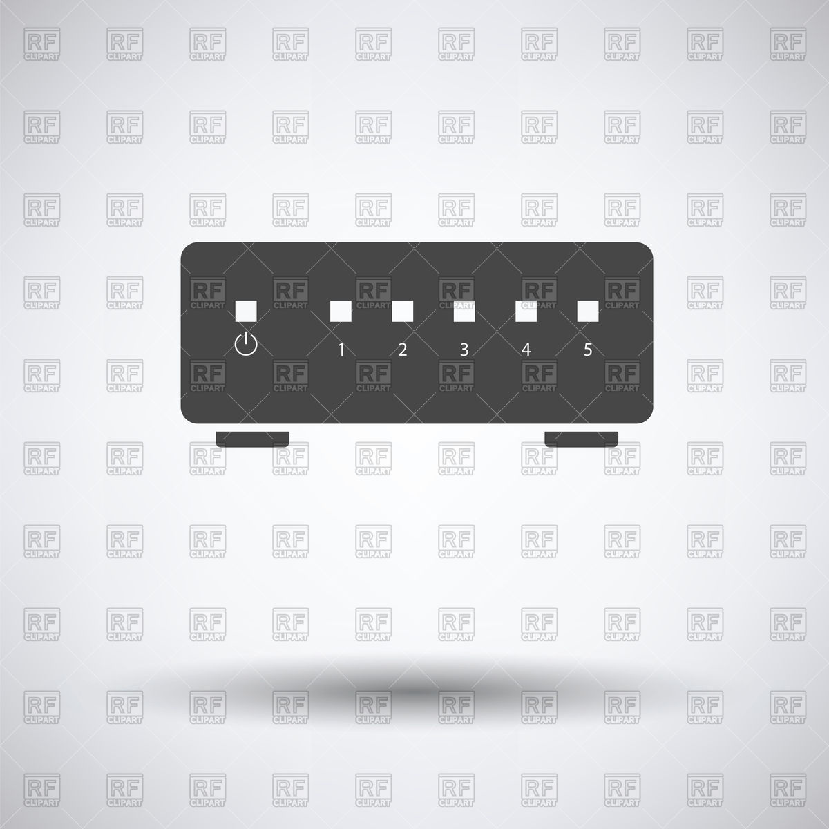 1200x1200 Ethernet Switch Icon On Gray Background Vector Image Of Signs