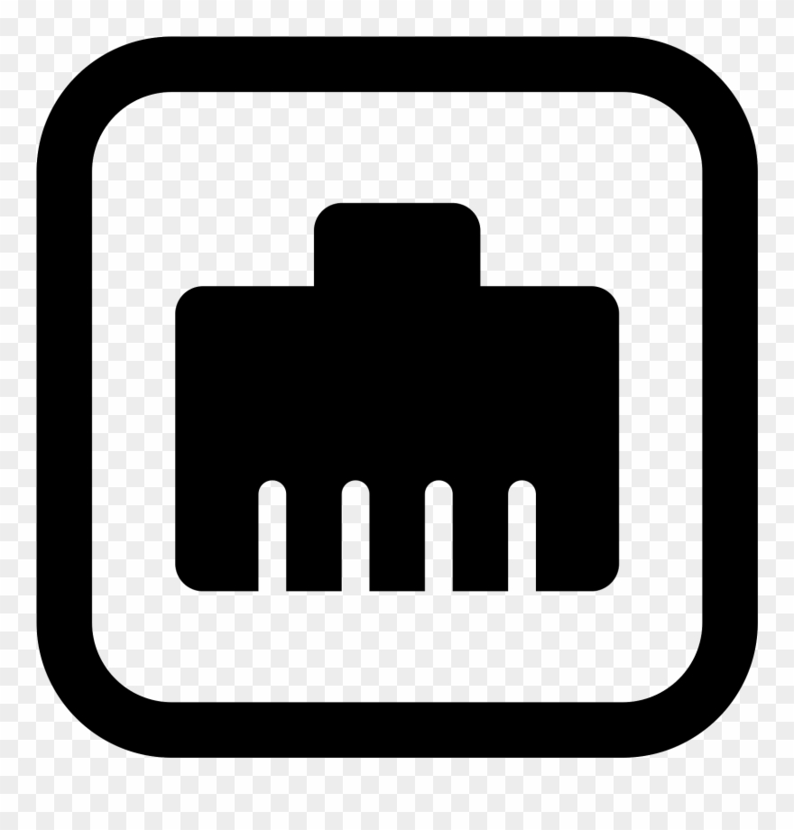 880x920 Ethernet Port Icon Stock Vector