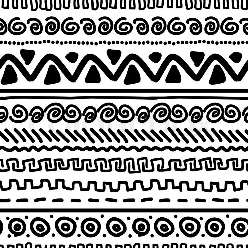 800x800 Handmade Pattern With Ethnic Geometric Stock Vector Colourbox