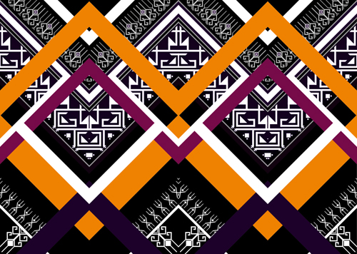 500x356 Seamless Ethnic Pattern Design Vector Free Download