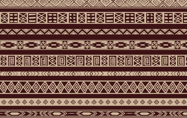 600x380 Ethnic Pattern Vector Free Download