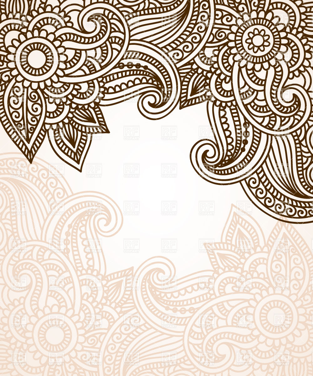 1000x1200 Abstract Floral Ethnic Pattern Vector Image Of Backgrounds