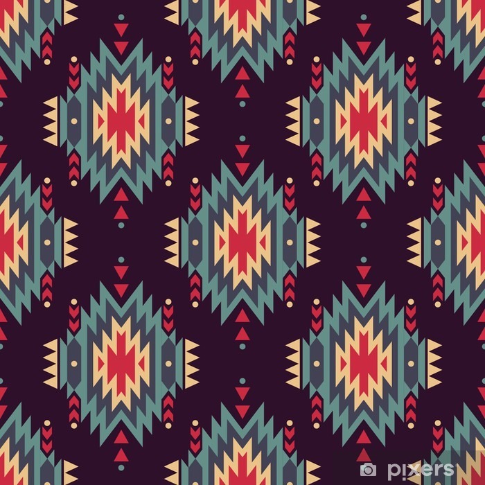 700x700 Vector Seamless Decorative Ethnic Pattern American Indian Motifs