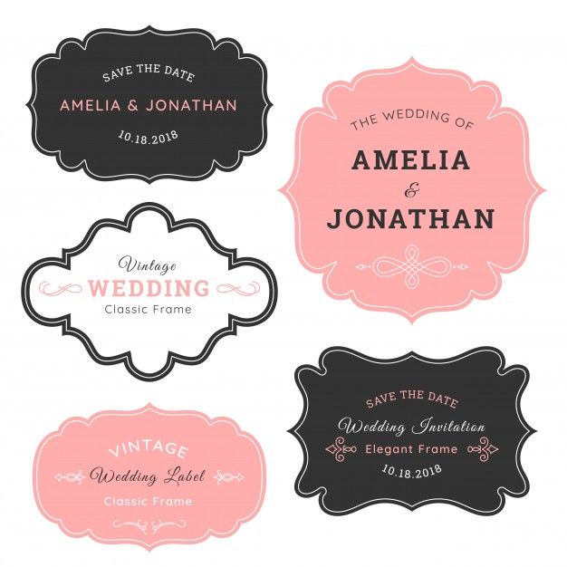 626x626 Etiqueta Do Casamento Do Vintage Adesivos Wedding Frames