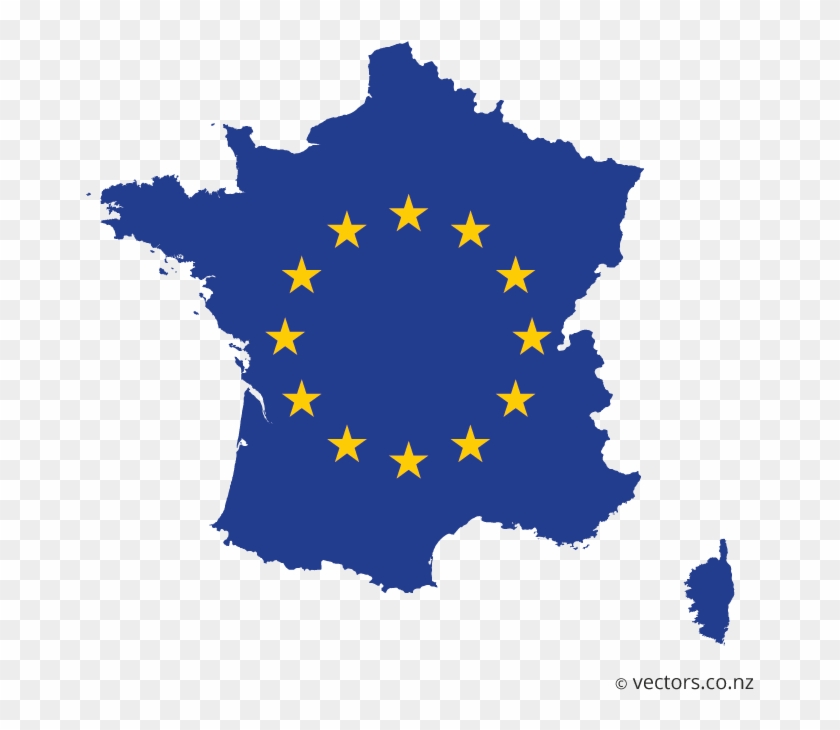 840x730 Eu Flag Vector Map Of France