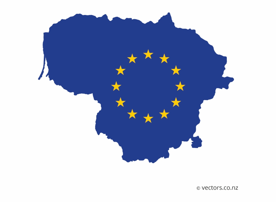 920x674 Eu Flag Vector Map Of Lithuania