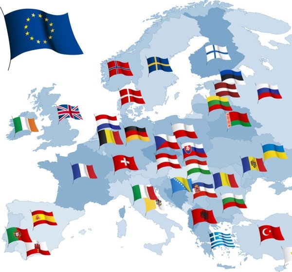 600x559 Eu Flag Vector Free Vector In Encapsulated Postscript