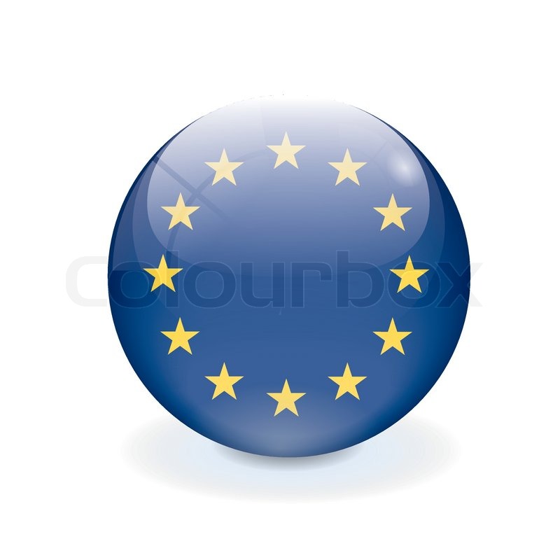 800x800 Round Eu Vector Flag Stock Vector Colourbox