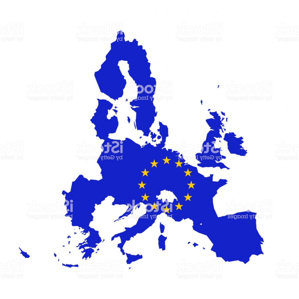 1228x1228 Vector Map Of European Union Combined With Eu Flag Gm Hoodamathrun