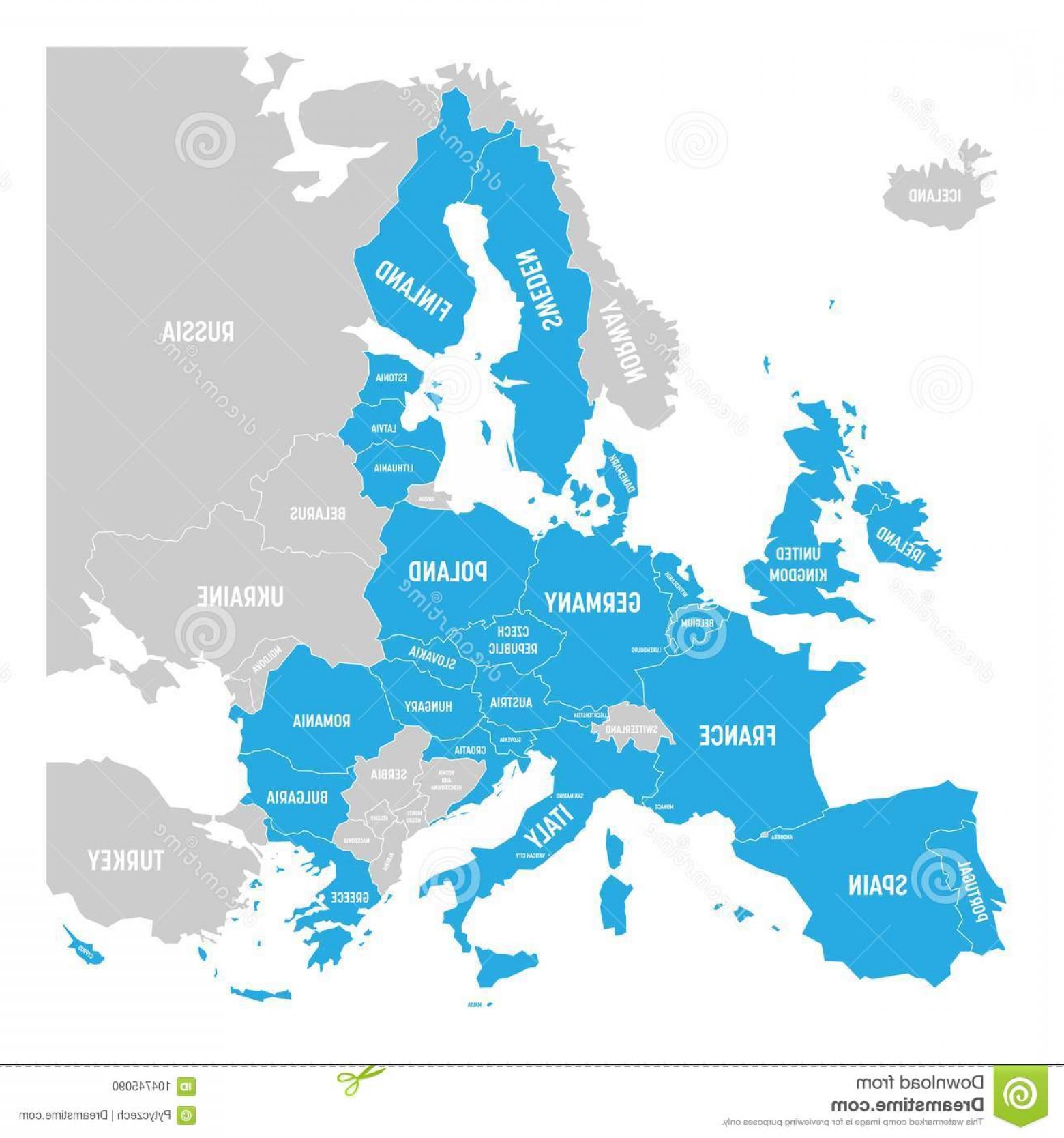 Political Map Europe Blue Highlighted European Union Eu Member 1560x1668 Political Map Europe Blue Highlighted European Union Eu Member