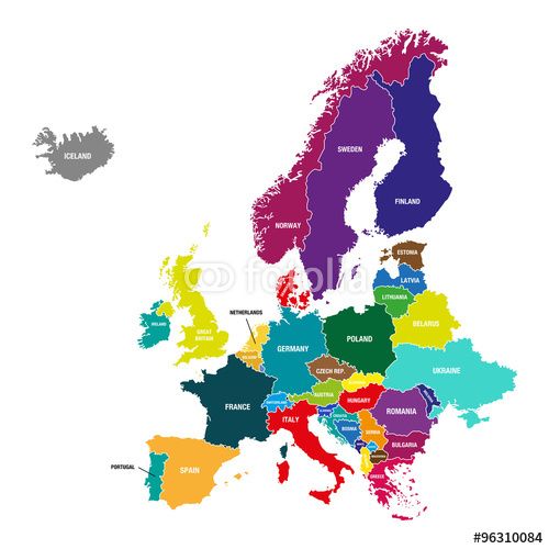 Europe Map Eu European Union 500x500 Europe Map Eu European Union