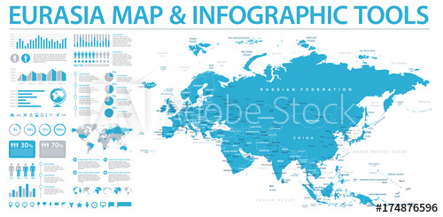 500x245 Eurasia Europa Russia China India Indonesia Thailand Map