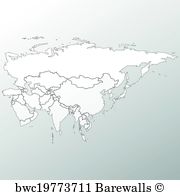 180x195 Eurasia Map Posters And Art Prints Barewalls
