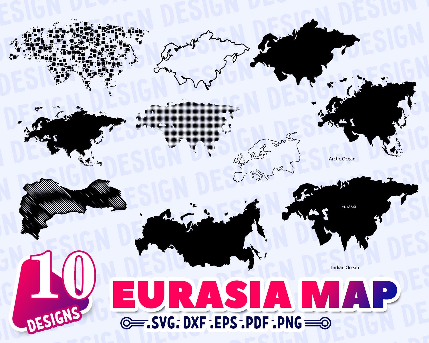 1500x1200 Eurasia Map World Map Vector Eurasia Continent Etsy