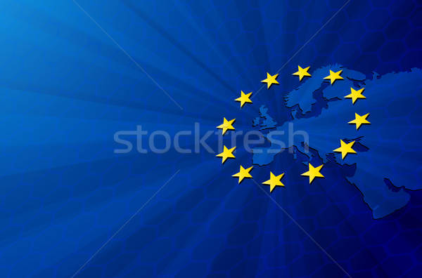 600x396 Europe Map And European Union Flag Vector Illustration Maryna