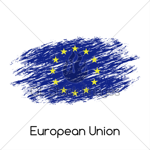 500x500 Simple Vector European Union Flag