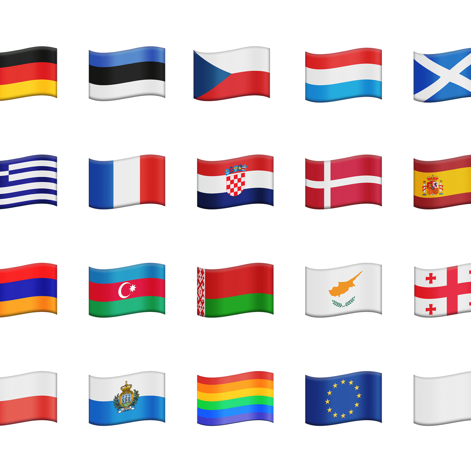 1540x1540 Vector Emoji Flags Europe