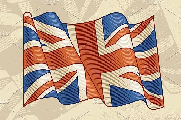 580x386 Vintage British Flag Europe Europe Flag Vector, Flag Drawing