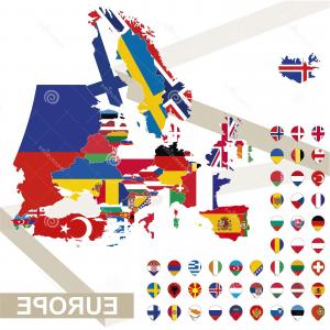 300x300 World Map With Flag Vector Hoodamathrun