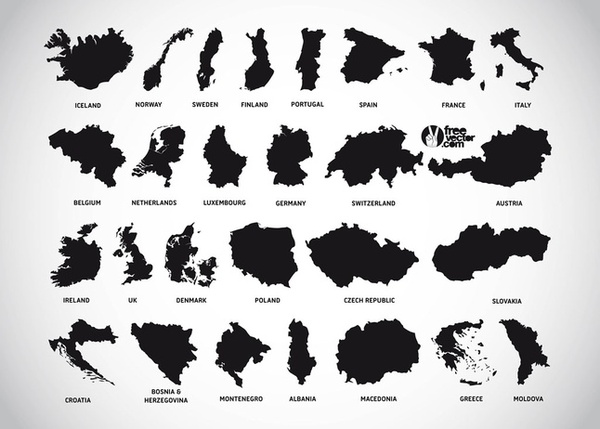 600x429 Europe Maps Free Vector In Adobe Illustrator