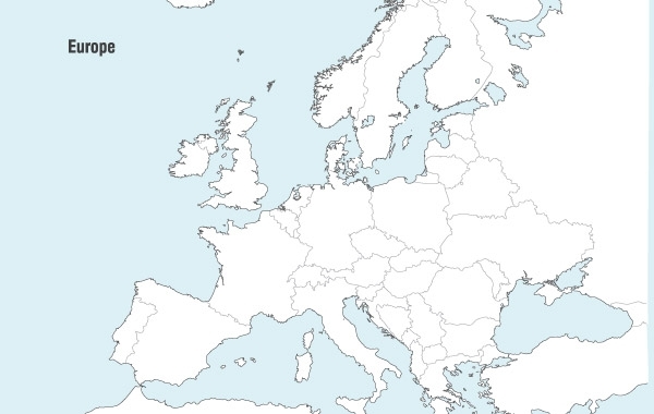 600x380 Free Vectors Europe Map Vector Erind