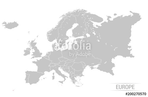 500x328 Grey Europe Map Vector Illustrations Stock Image And Royalty Free