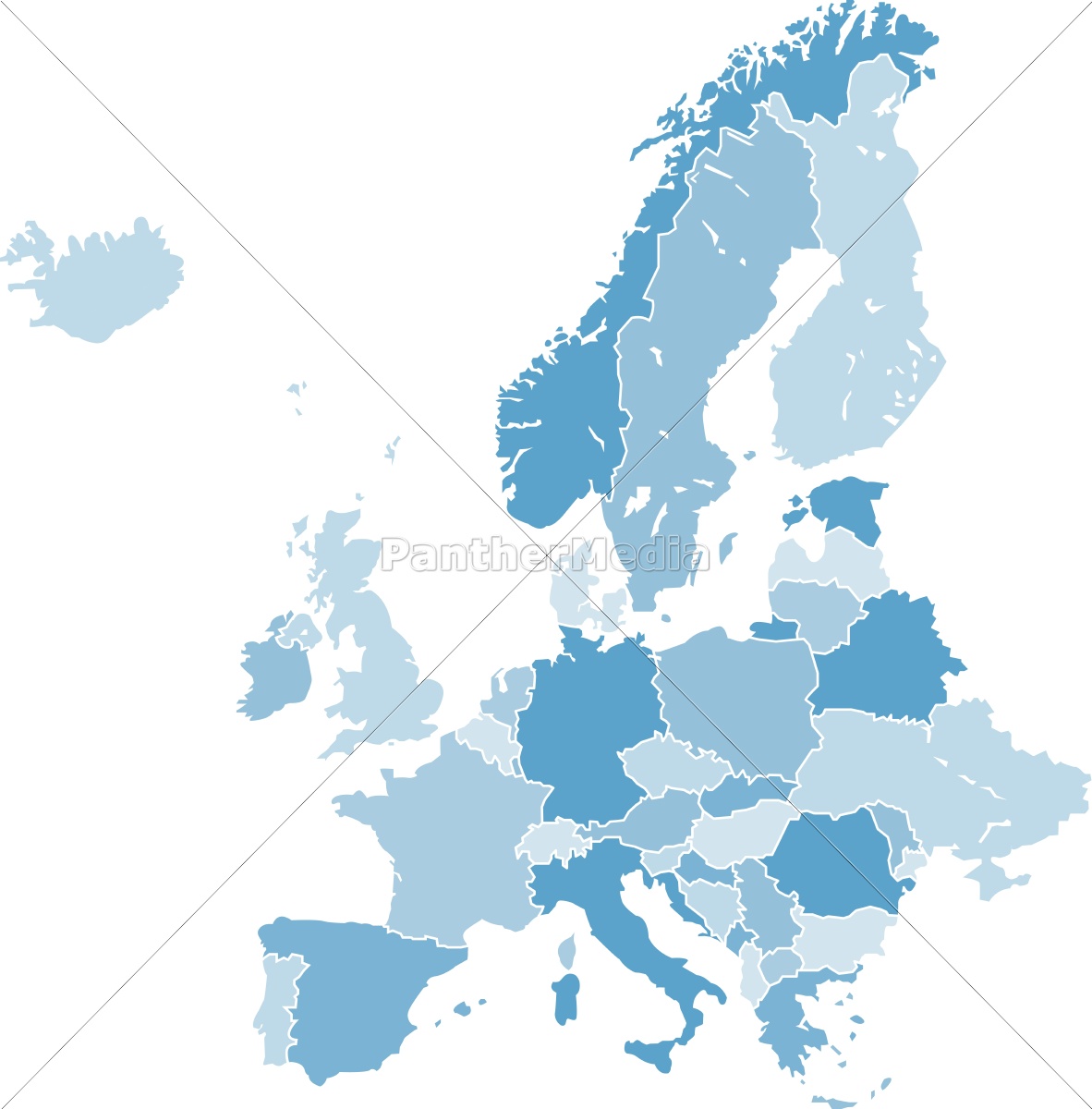 Europe Map Vector At Vectorified.com | Collection Of Europe Map Vector ...