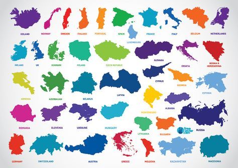 474x335 Europe Country Outline Map Vectors