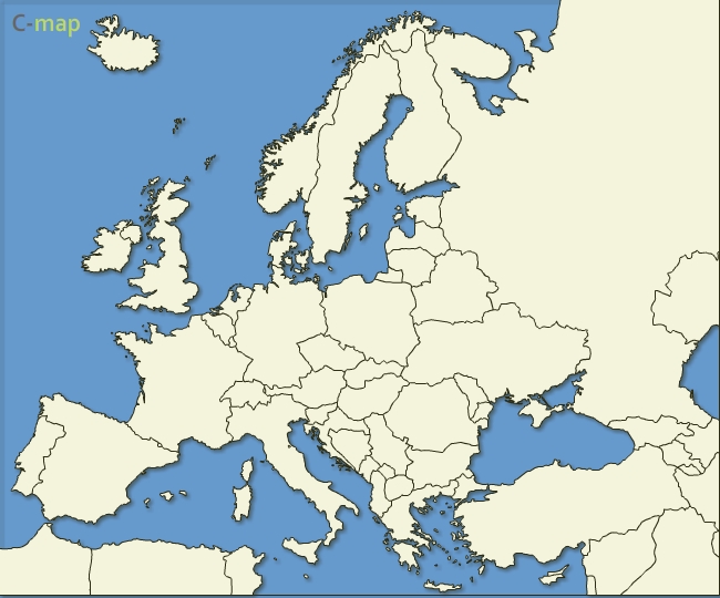 650x540 Free Vector Map Of Europe Countries