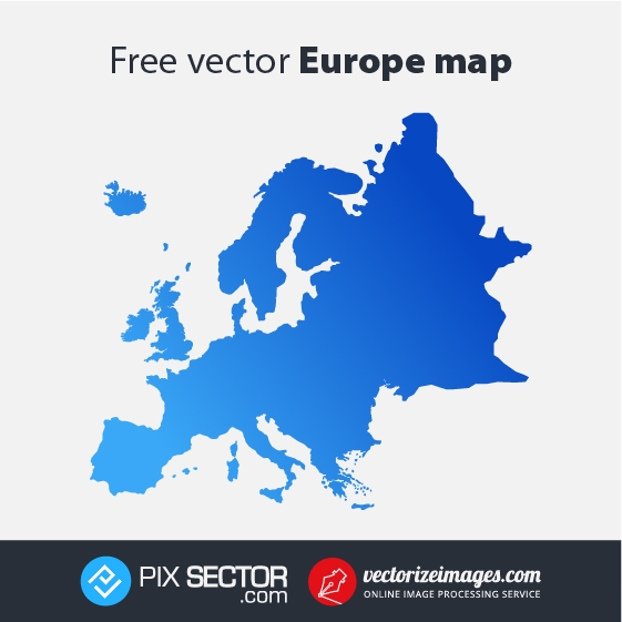 561x561 Free Vector Europe Map